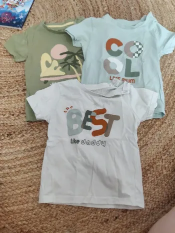 Lot t-shirt 24 mois