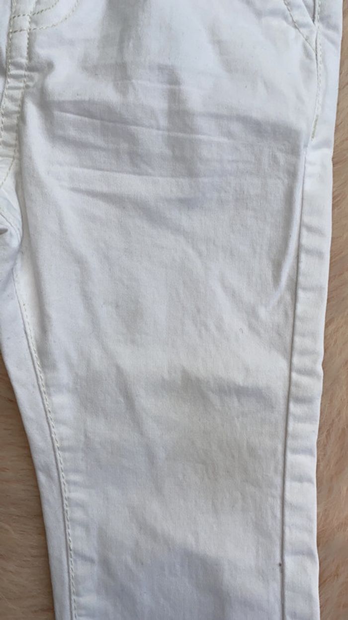 Pantalon jean blanc Gemo - photo numéro 3