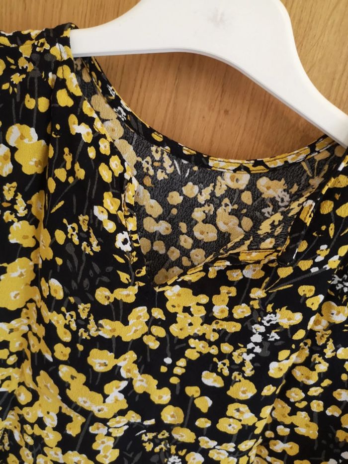 T-shirt Pieces en jaune et noir S - photo numéro 5