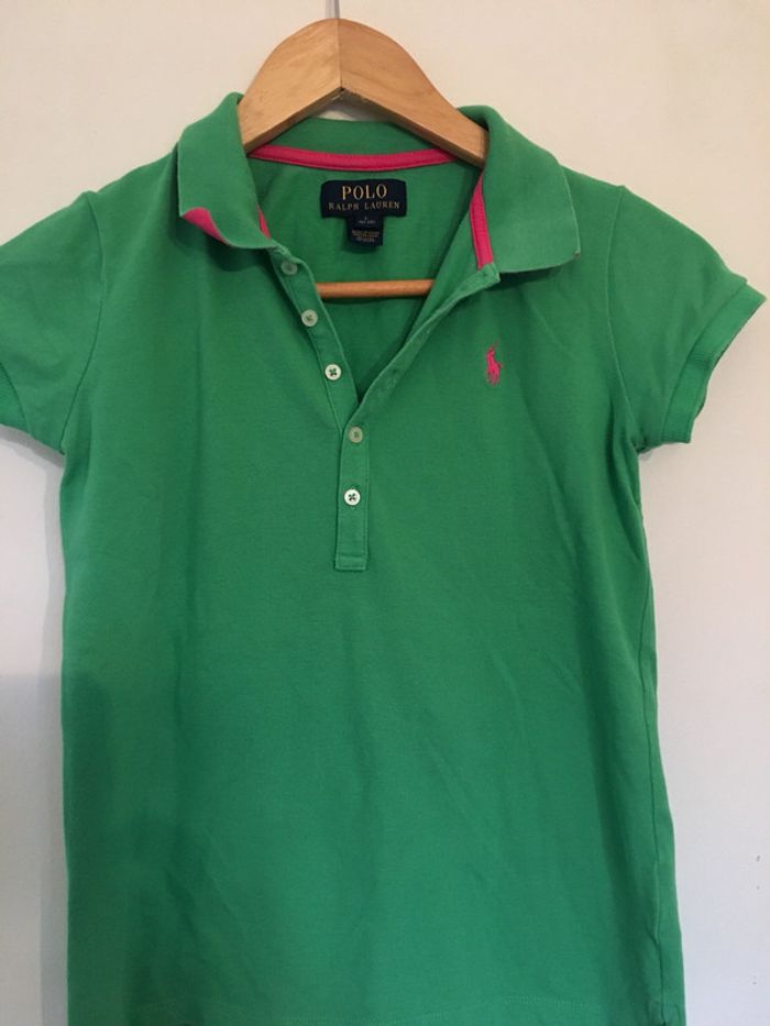 Polo enfant Ralph Lauren vert taille 12-14 ans - photo numéro 2