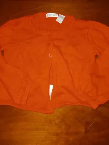 Gilet fin rouge 6 mois obaibi