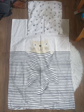 Set linge de lit bébé chat