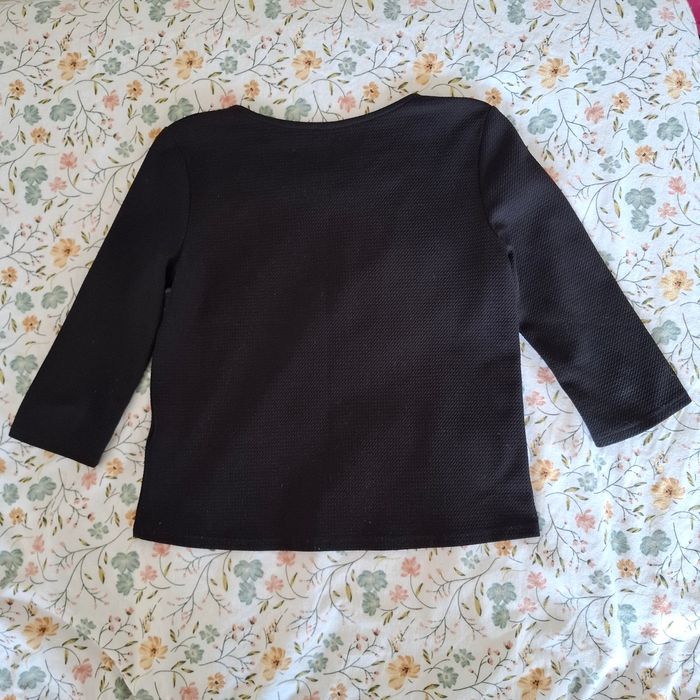 Haut noir manche 3/4 - photo numéro 2