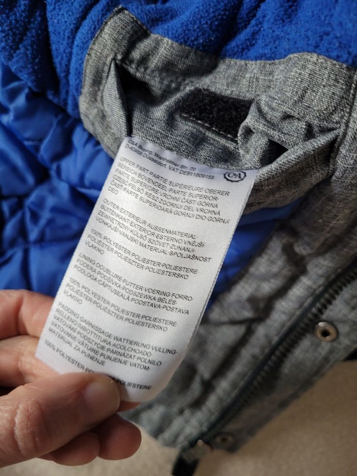 Manteau / parka à capuche c&a 92 cm - photo numéro 6