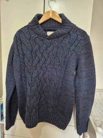 Pull CELIO grosse mailles man homme 
Taille M bleu marine - manches longues