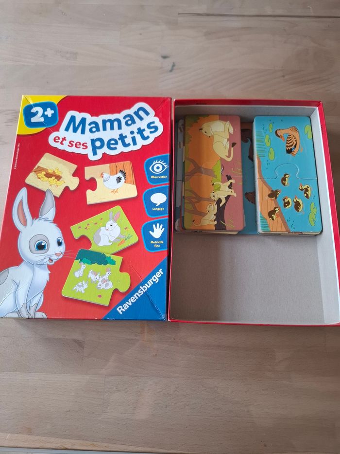 Puzzle bébé 2+ Maman animaux et ses bébés - photo numéro 2