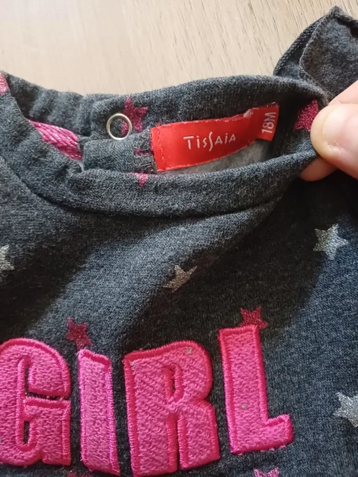 Sweat tissaia girl étoiles - photo numéro 4