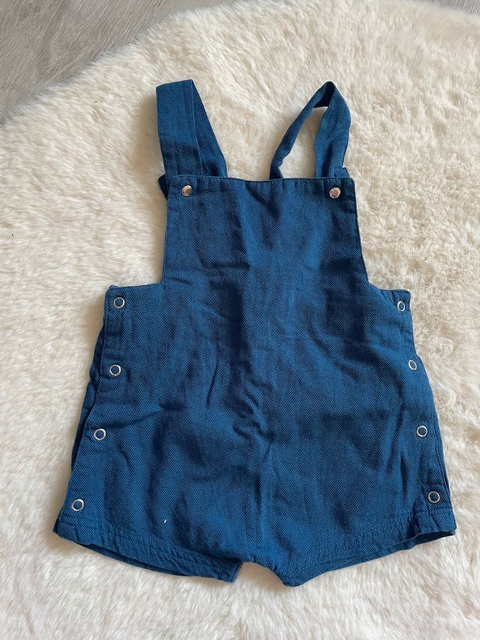 Lot de 3 robes et 1 salopette short 12 mois - 74 cm - photo numéro 2