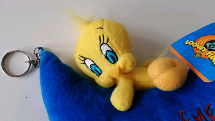 Peluche titi avec anneau porte clef - photo numéro 2