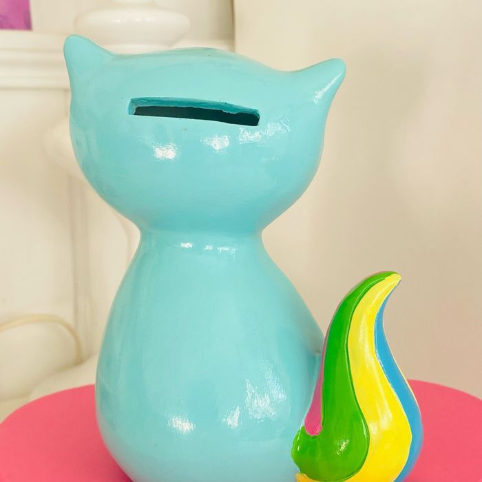 Tirelire chat siamois peint main - photo numéro 4