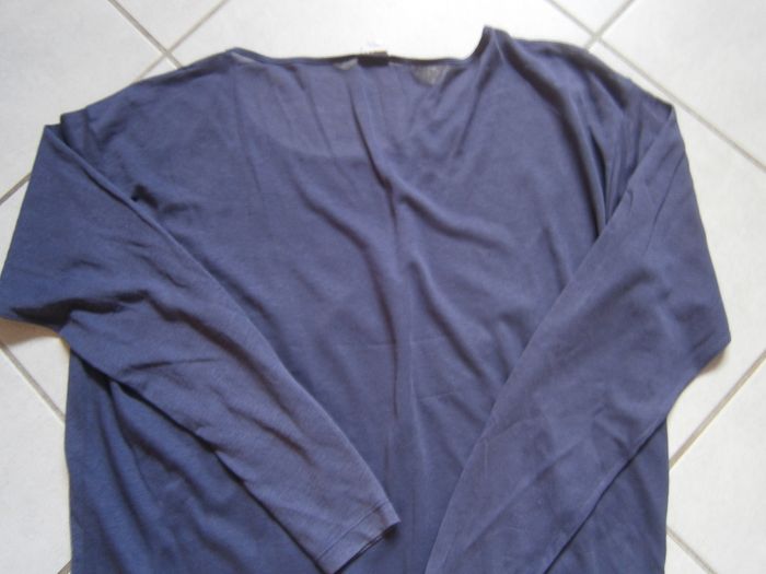 Tee-shirt long ML bleu DIESEL Taille S - photo numéro 8