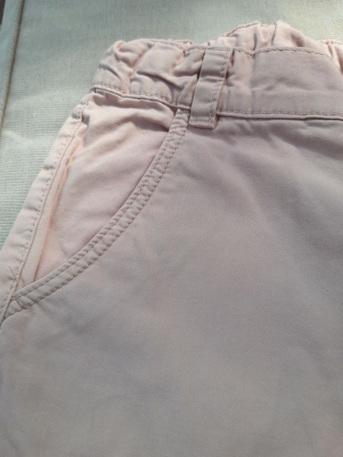 Pantacourt chino beige rose - photo numéro 3