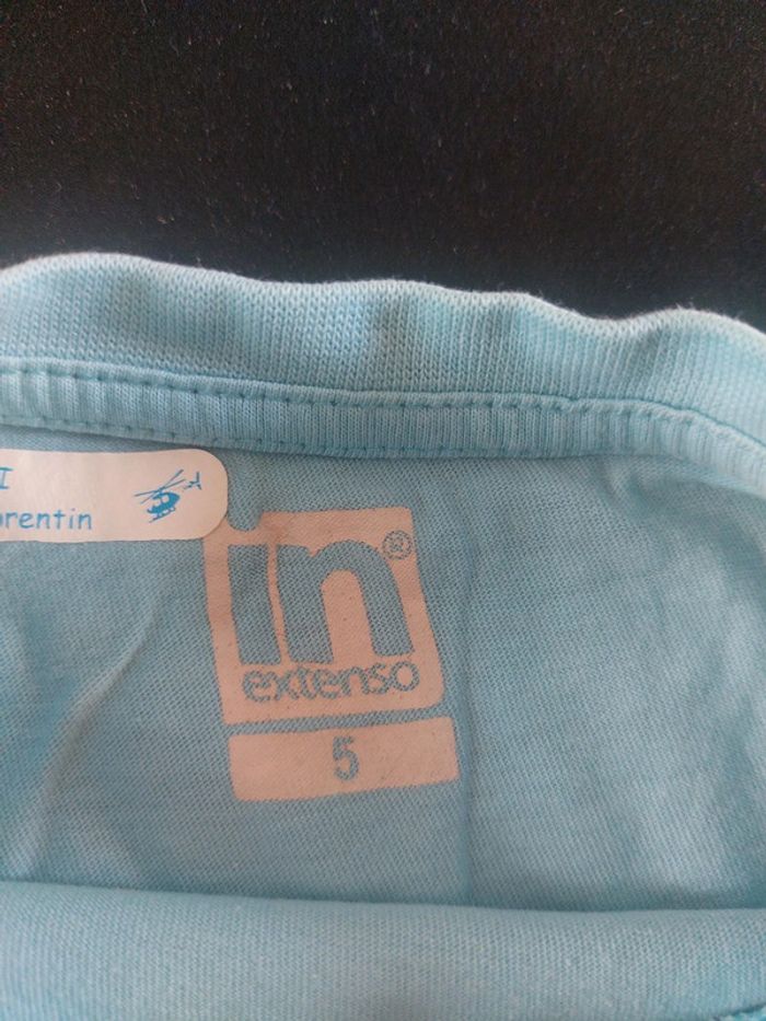 T shirt bleu ciel - photo numéro 3