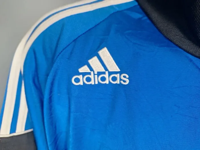 Veste Adidas vintage zippée – Taille L – Bleu/Noir – 2005 - brodé (573) - photo numéro 3
