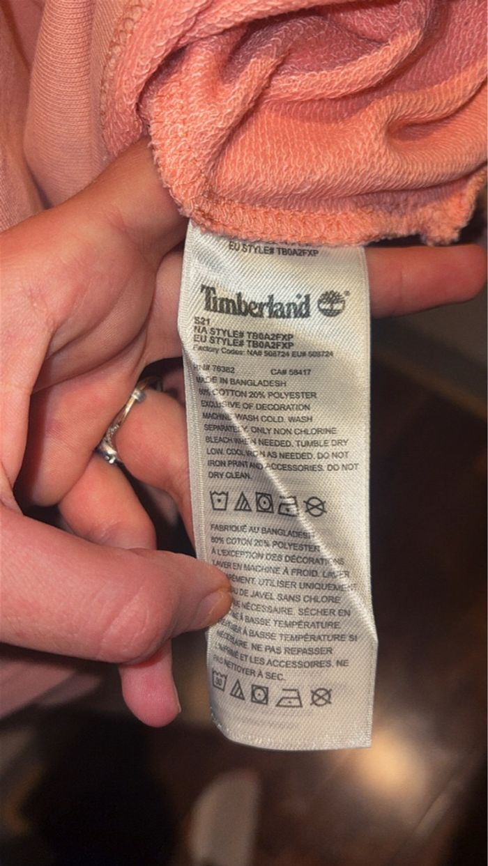 sweat à capuche Timberland originale RARE 🌸 - photo numéro 4
