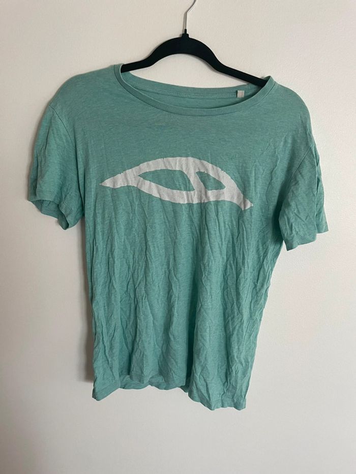 T-shirt vert d’eau Seine zoo records S-crew