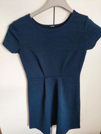 Robe bleu pailleté