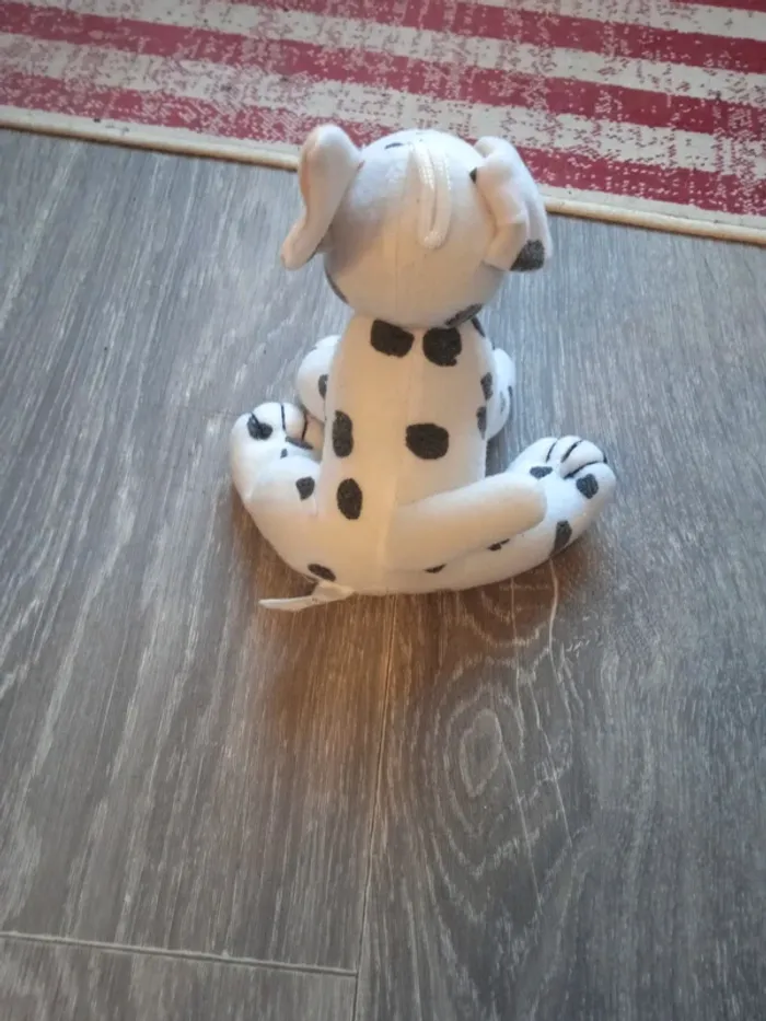 Peluche dalmatien assis -hauteur 12 cm - photo numéro 2
