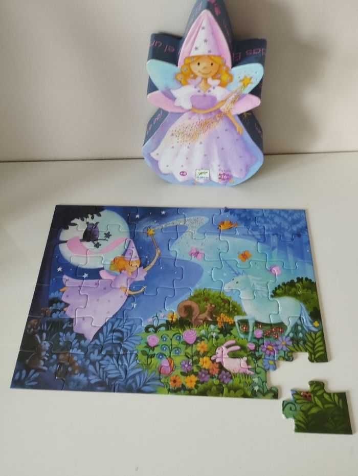Puzzle la princesse et la licorne Djeco - photo numéro 5