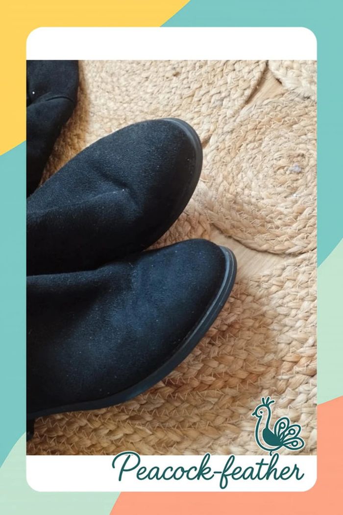Bottes Cuissardes noires 36 - photo numéro 3
