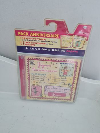 Pack cd anniversaire marie