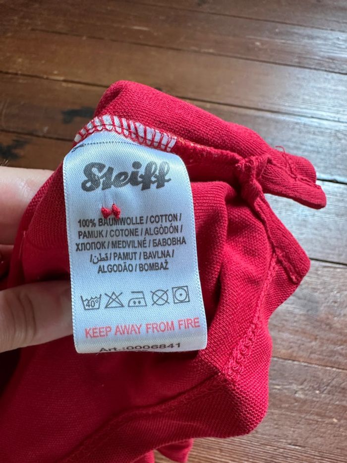 Polo Steiff manches courtes rouge 6 mois - photo numéro 3