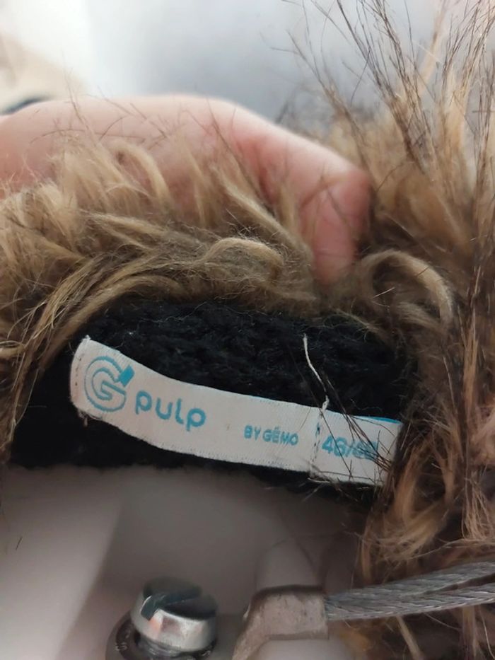 Poncho col fausse fourrure grande taille - photo numéro 4