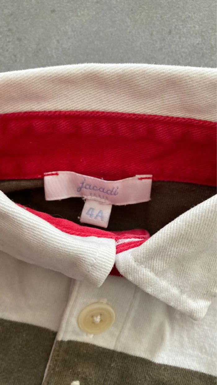 Lot ensemble polo tee shirt haut vêtement garçon jacadi 4 ans - photo numéro 5