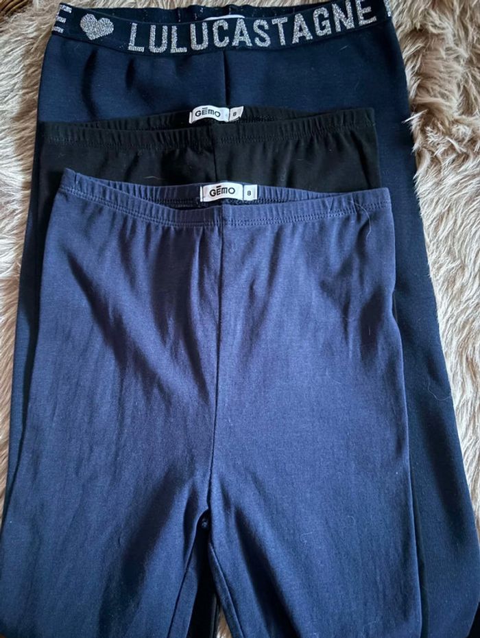Lot de 3 legging Gémo / Lulu Castagnette 8 ans