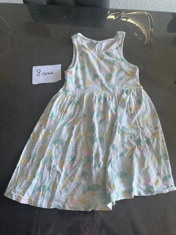 Robe été fleuillage