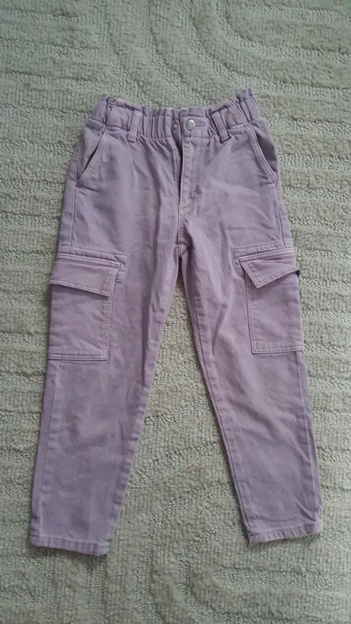 Pantalon taille haute fille 7 ans