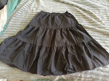 Jupe noire longue avec poches 1XL