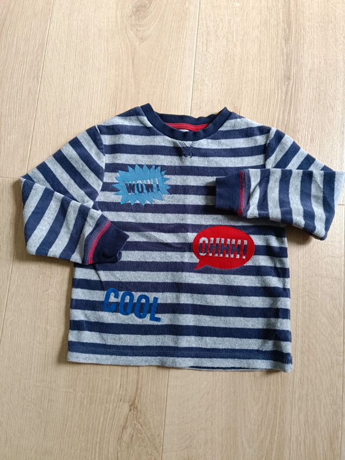 Haut de pyjama velours