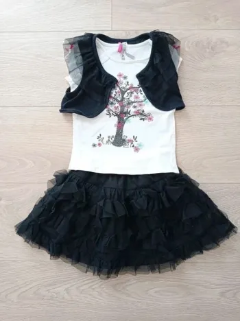 Ensemble 3 pièces jupe, boléro et tee shirt Orchestra 2 ans