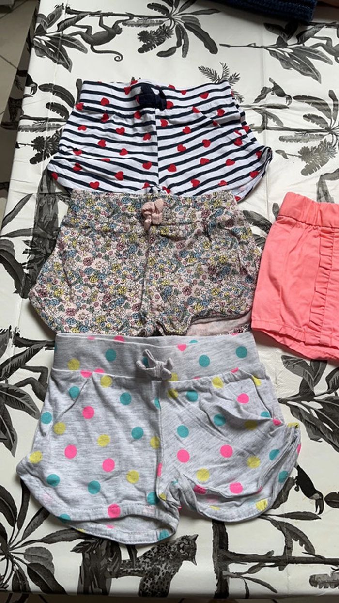 Lot de 4 short 9 mois fille - photo numéro 2