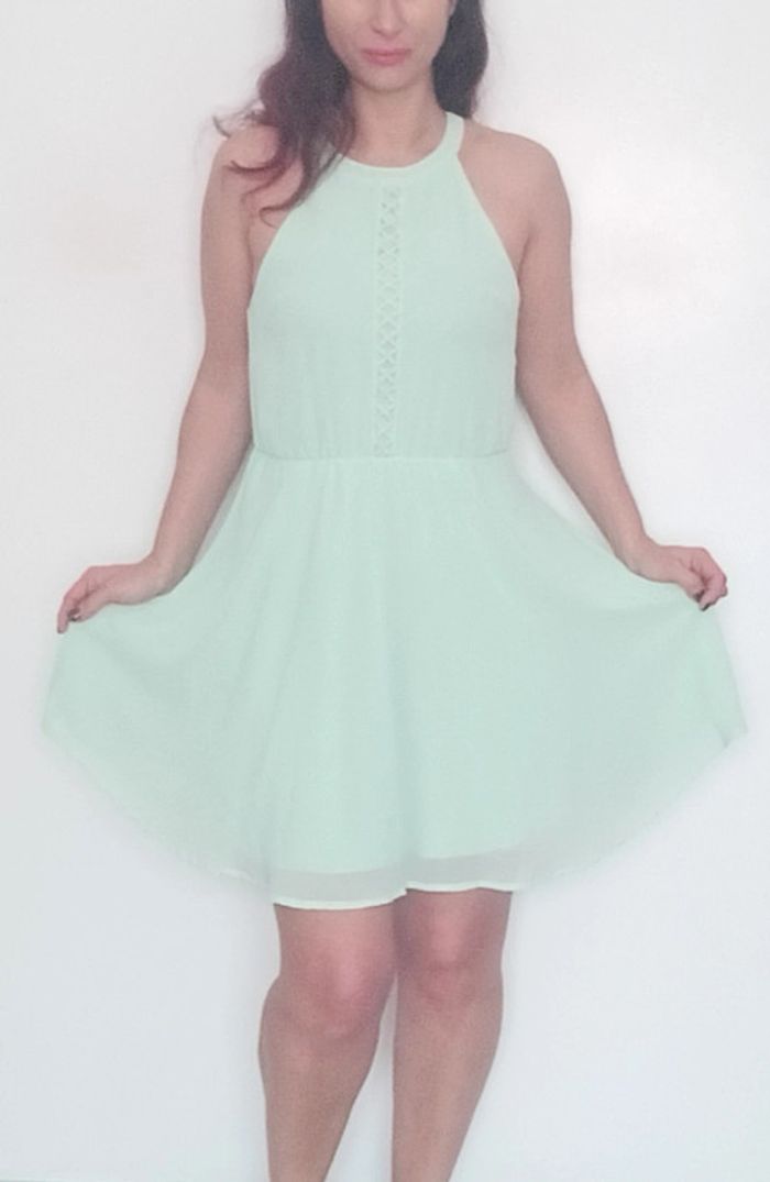 Robe d été patineuse menthe taille 36