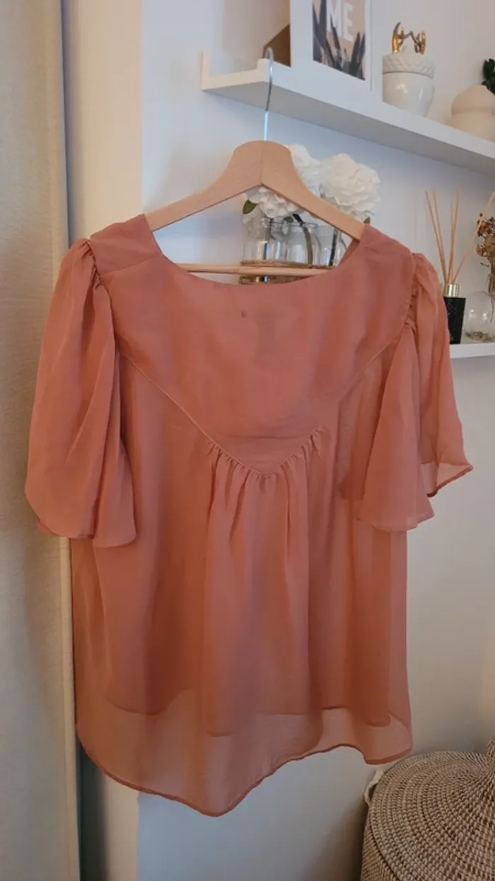 Blouse h&m rose foncé 44 - photo numéro 8