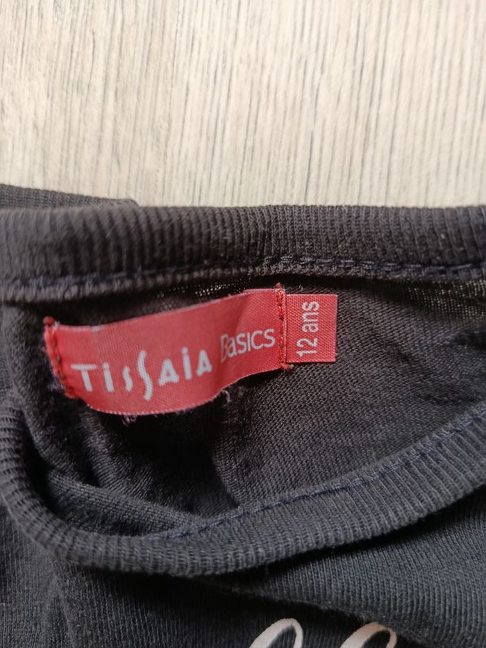 Tee-shirt manches longues marque tissaia basics taille 12 ans - photo numéro 3