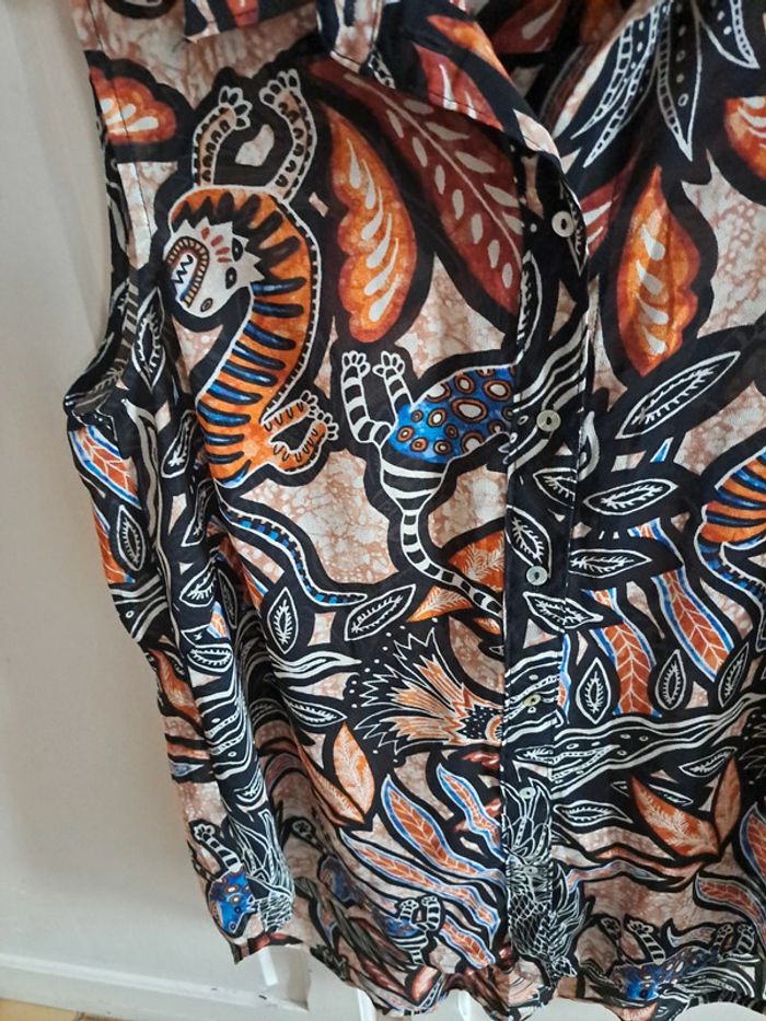 Blouse sans manche chemise  36 S H&M - photo numéro 4