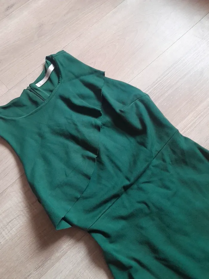 Robe vert émeraude zara - photo numéro 6