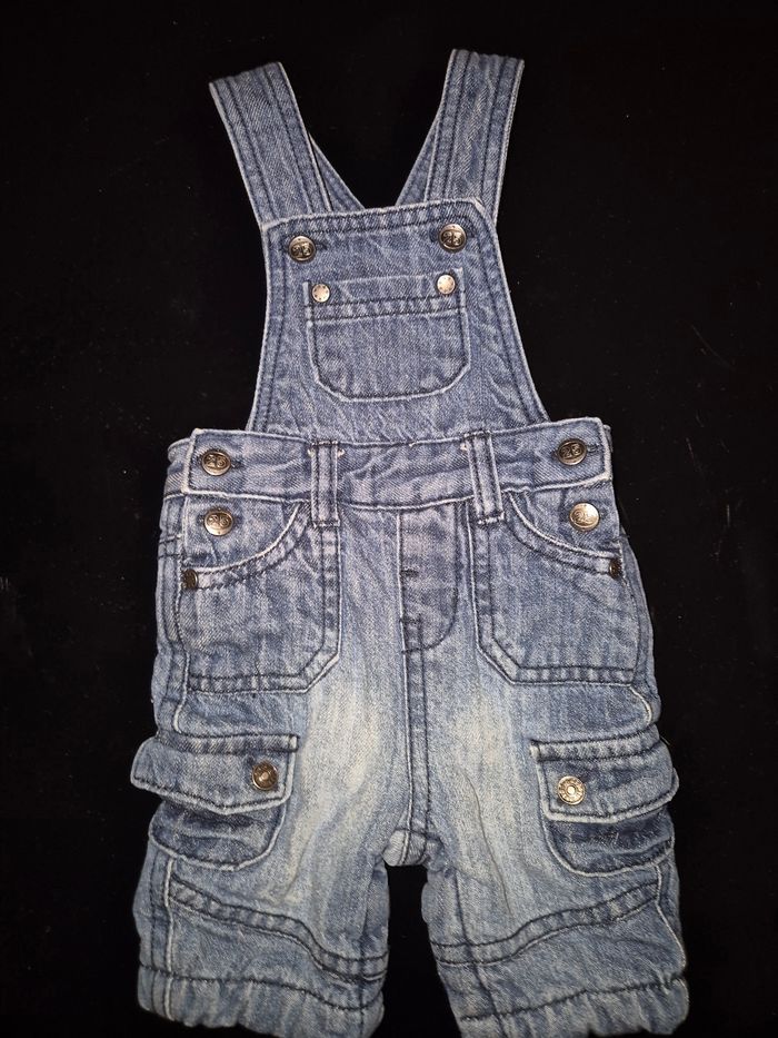Salopette en jean - 1 mois 54cm - Kitchoun - Très bon état - photo numéro 3