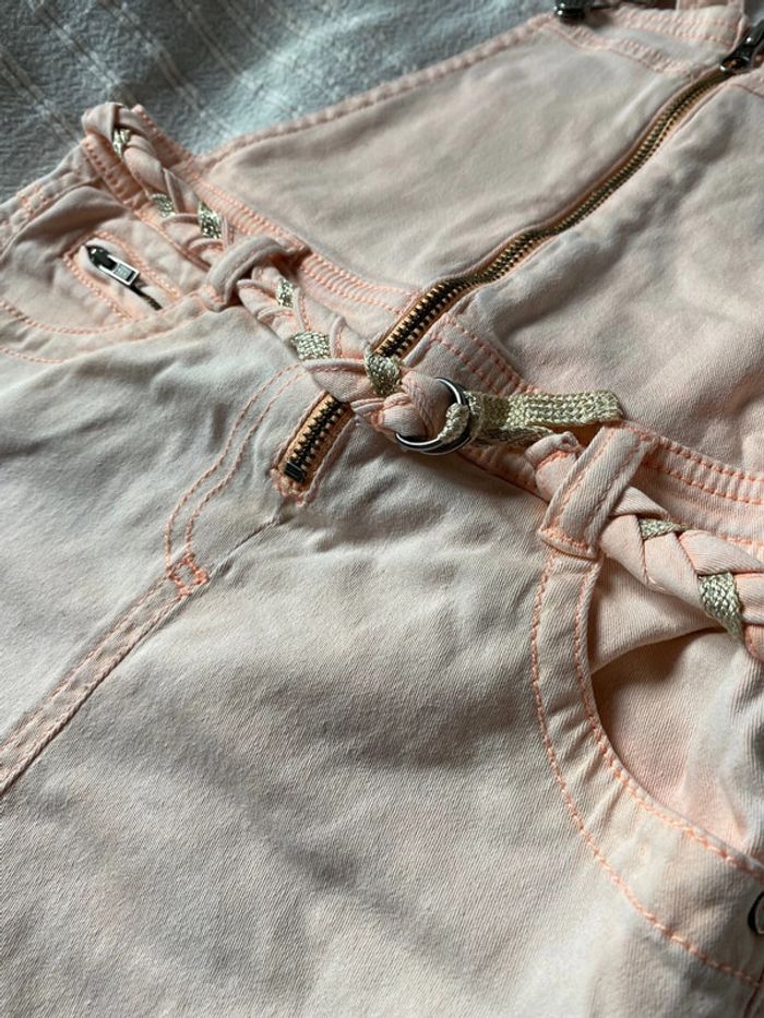 Salopette jean corail - photo numéro 3