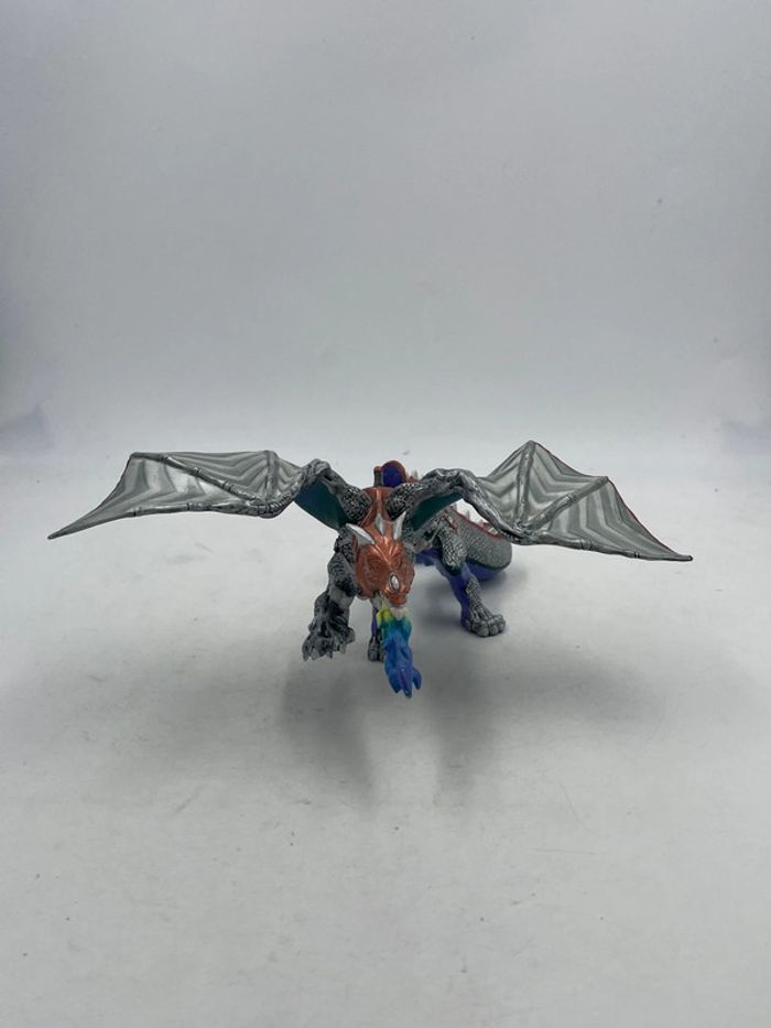 Figurine Papo World Fantasy Dragon Destrier Argent N•38937 - photo numéro 2