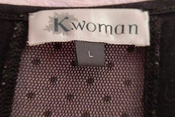 Haut noir bleu motif "Lion" T.L(40) - photo numéro 6