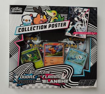 Coffret poster pokémon ev10.5 foudre noir et  flamme blanche