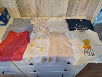Lot tee shirts.