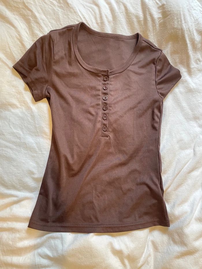T-shirt marron neuf XS shein
