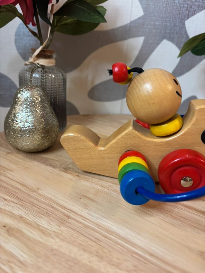 🌺Petit boulier avion en bois / jeu en bois premier âge🌺 - photo numéro 7