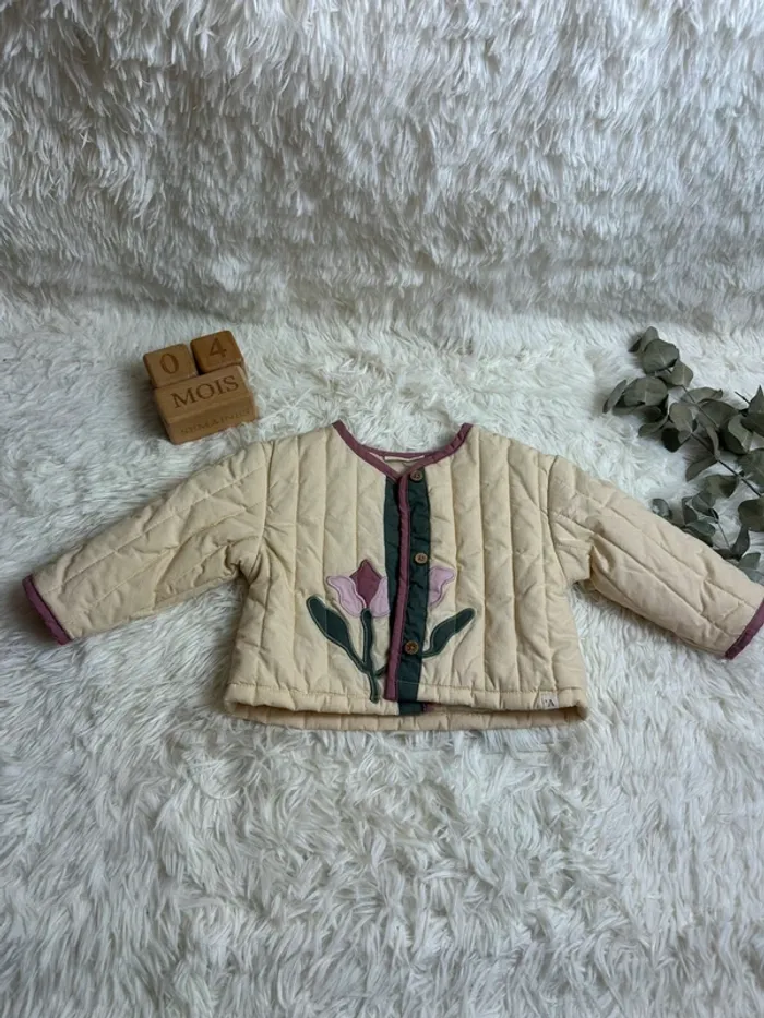 Veste beige Lil Atelier taille 4-6mois