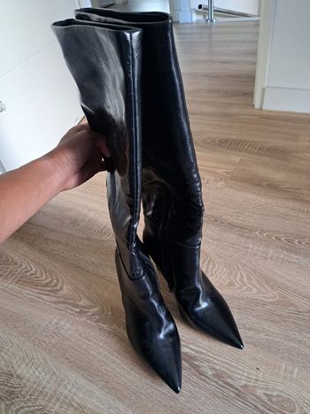 bottes noires a talons 